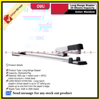 Deli Long Range Stapler 25 Sheets Capacity 0334 Random color 1pcs_img_2
