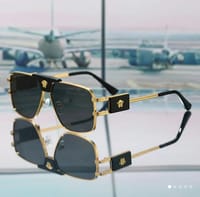 Men's Pilot-Style Fashion Fashion Glasses with Metal Frame, Rectangular Black Lenses - Perfect for Casual Wear, Photoshoots & Gifts_img_1