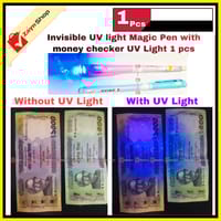 Invisible Ink UV Light Pen With Money Checker 1 Pcs_img_1