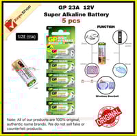 GP 23A 12V Alkaline Battery High Voltage 5pcs Used for Wireless Door Bell / Remote Control/Alarms_img_0
