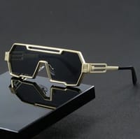 Futuristic Y2K Metal Square Frame Fashion Glasses for Men & Women_img_0