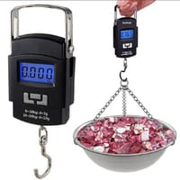 Digital Hanging Weight Scale, Portable Hanging Electronic Hook Scale-Black - Weight Machine Digital_img_0