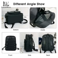 💥LouisWill Breathable Backpack with Elastic Cord for Commuting Swimming/Outdoor/Sports_img_5