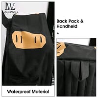 LouisWill Unisex Backpack Large Capacity Shoulder Bag Fashion Student Bag School Bag Hiking Travel Bags Men's Waterproof Bag Casual Nylon Backpacks_img_5