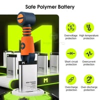 💥Maytto Rechargeable 3 Wind Speed Mini Handheld Fan_img_1