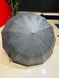 Premium 12-Ribs Automatic Open/Close Wood Handle Umbrella_img_5