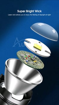 Auoyo Waterproof Multifunctional Telescopic Focusing 2000m Super Bright light_img_5