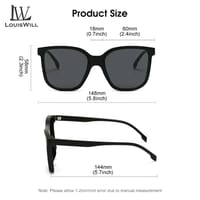 LouisWill Unbreakable UV Protection Three In One Magnetic  Absorption Sunglasses_img_6