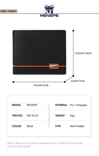 MENSPE Soft PU Menz Wallet_img_22