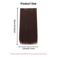 HEGRUS 60CM Natural Straight Hair Heat Resistant Synthetic_img_1