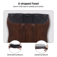 HEGRUS 60CM Natural Straight Hair Heat Resistant Synthetic_img_2