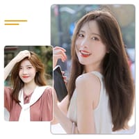 HEGRUS 60CM Natural Straight Hair Heat Resistant Synthetic_img_4