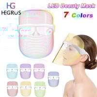 HEGRUS 7 Colors LED Photon Therapy Facial Light Face Mask_img_0