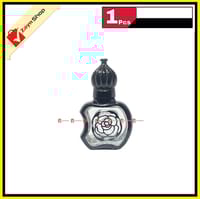 Empty Roll on attar Bottle Glass apple shape 10ml Refillable  Black Color 1pcs_img_2