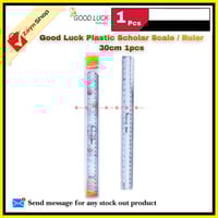Good Luck Plastic Scholar Scale / Ruler  30cm 1pcs_img_1