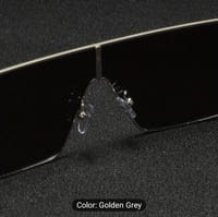 Men's Plastic One-piece Flat Top Trendy Casual Chic Lazy Style Glasses_img_1