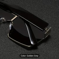 Men's Plastic One-piece Flat Top Trendy Casual Chic Lazy Style Glasses_img_2