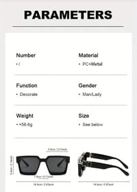 Women's Square Gradient Fashion Glasses_img_4