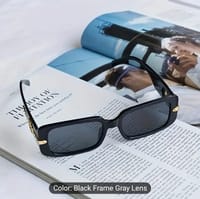 Stylish Black Square Fashion Glasses for Women_img_2
