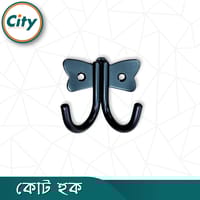 ভাল মানের ডাবল কোট হুক স্টেইনলেস স্টিল কোট হুক প্রজাপতি মডেল ওয়াল হ্যাঙ্গার ১ পিস_img_1