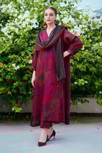 Digital Print Three PieceDigital Print Readymade Three piece_img_2