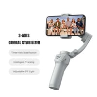 Selfie Stick 3 Axis Gimball Stabilizer For Mobile Phone With Adjustable Fill Light 8 Gimbal Modes_img_1