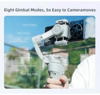 Selfie Stick 3 Axis Gimball Stabilizer For Mobile Phone With Adjustable Fill Light 8 Gimbal Modes_img_3