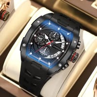 TISSELLY model 6623-impermeável Tonneau Quartz Relogios para Homens, Tonneau Aço, Alta Qualidade, China Fábrica, Preço de Atacado_img_0