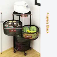 4 Layer Round Shape Kitchen Rack_img_1