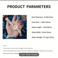 Glamorous Women's Quartz Watch - Elegant Rhinestone, World Time, Zinc Alloy Band & Case, Perfect Gift  23_img_4