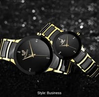 2pcs Men'S Retro Luxury Couple  Quartz Watch Set 22_img_0