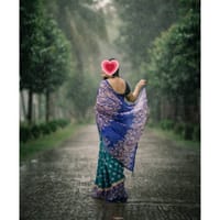 হাফ সিল্ক বুটিক শাড়ি (বাংলাদেশ এক্সপোর্ট)_img_4