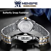 💥MENSPE Waterproof Steel Strip Double Calendar Wrist Watches_img_4
