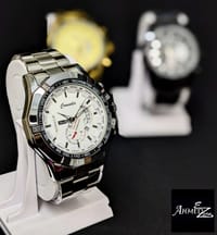 Men's Business Silver Watch Stainless Steel_img_0