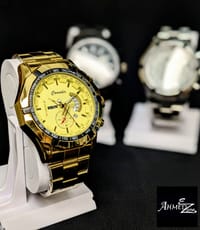 Men's Business Golden Watch Stainless Steel_img_0