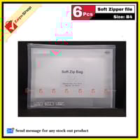 Zipper file Soft Legal size 10x14 inch pack of 6 pcs Use for Documents and multipurpose_img_1