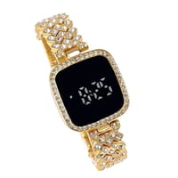 Elegant Luxury Full Diamond Touch Screen Ladies Watch_img_2