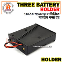 3.7V 18650 3 Tank Battery Storage Box 4.2V 18650 Battery Rechargeable 3S 3 Slot Battery Casing Bracket Holder For With Cable_img_1