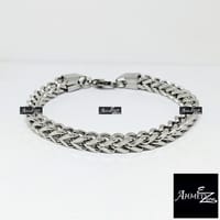 Single Row Fashionable Stainless Steel Men's Bracelet (GB-S151)_img_0