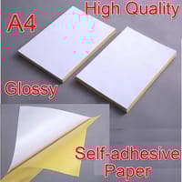 Sticker Paper A4 Size Self Adhesive Label white color 10 pcs - sticker_img_1