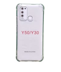 Vivo Y50/Y30 Transparent/Clear Soft silicone Phone Cover_img_0