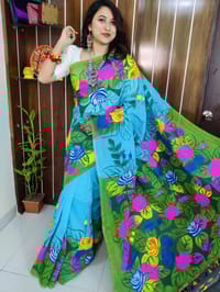 Hand Print Half Silk Sharee_img_0