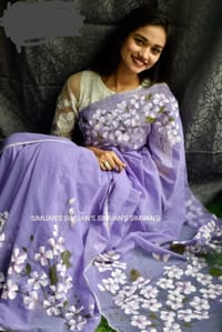 Hand Print Half Silk Sharee_img_0