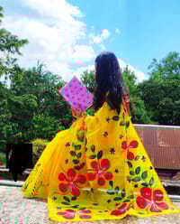 Hand Print Half Silk Sharee_img_0