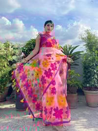 Hand Print Half Silk Sharee_img_0