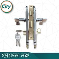 উচ্চ সুরক্ষা ছোট আকারের হ্যান্ডেল লক নব সহ ভিতরের রুমের দরজার জন্য সিলভার রঙের দরজার লক Door Lock_img_3