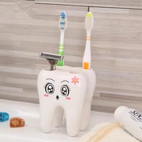 Luxury Portable Toothbrush & Toothpaste Holder Storage Box - 1 Piece (White)_img_0