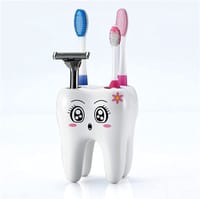 Luxury Portable Toothbrush & Toothpaste Holder Storage Box - 1 Piece (White)_img_2
