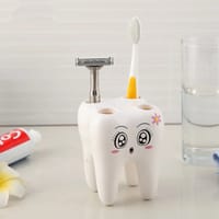 Luxury Portable Toothbrush & Toothpaste Holder Storage Box - 1 Piece (White)_img_3