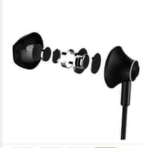 Remax RM 711 Earphone Wired Headset Noise Cancelling Fashion In-Ear Earphone For Mobile phone - Black Headphone_img_2